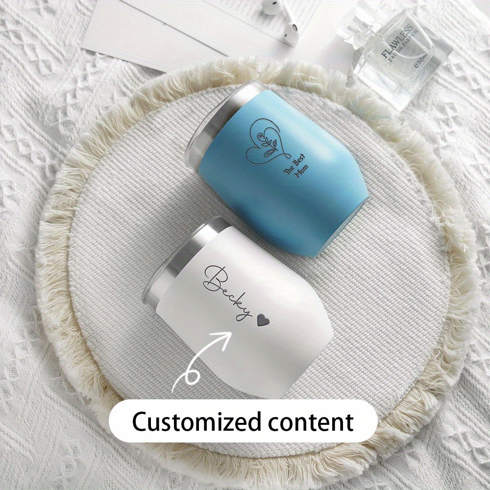 Travel Accessories Bottles - Custom Name Heart Stainless Steel Wine