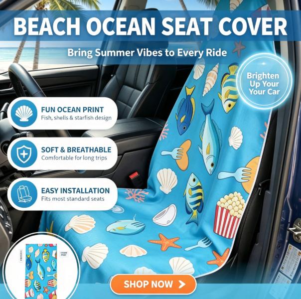 Travel Towel Quick Dry - 2‑in‑1 Beach Towel Car Seat Cover