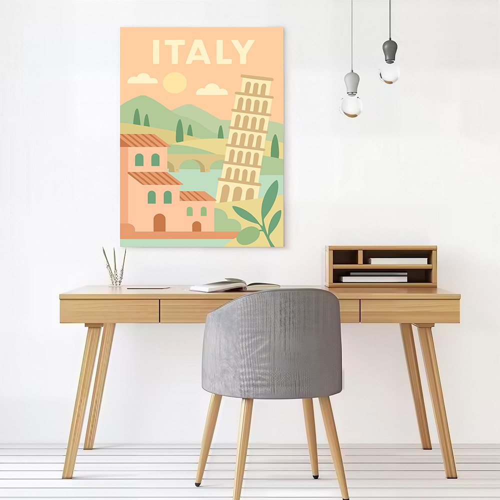 Italy Travel Canvas Wall Arts  - Travel Accessories Italy recension och pris