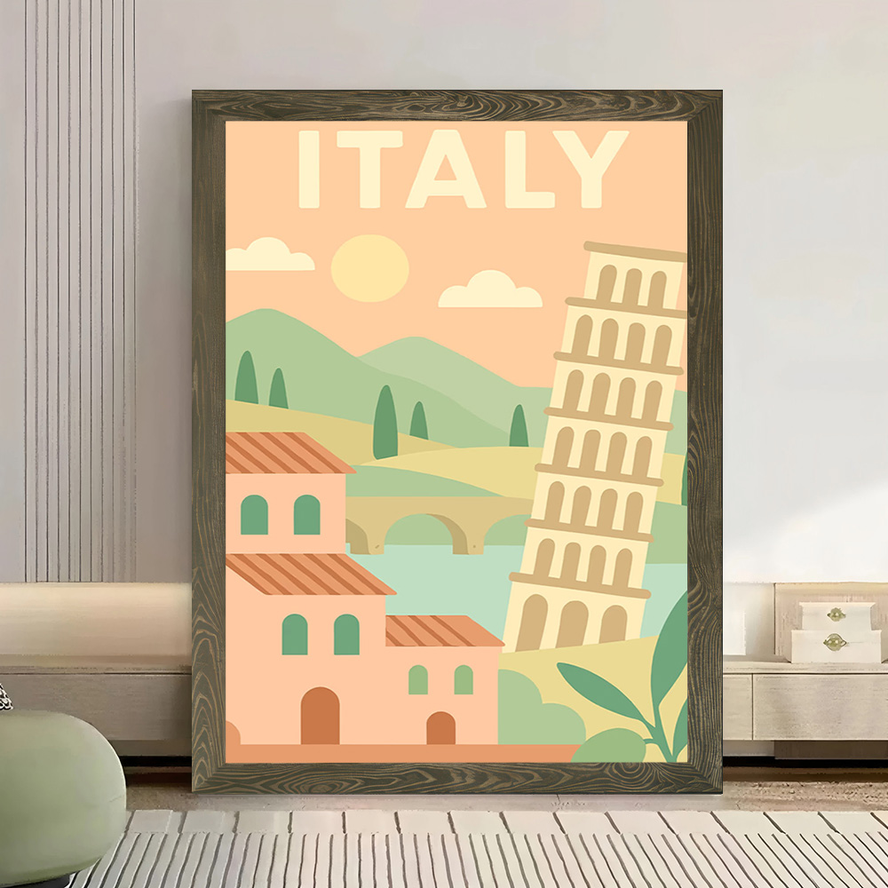 Italy Travel Canvas Wall Arts  - Travel Accessories Italy recension och pris