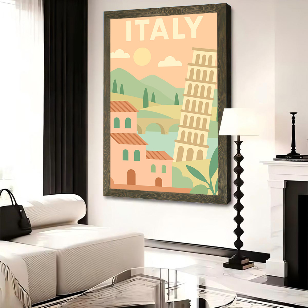 Italy Travel Canvas Wall Arts  - Travel Accessories Italy recension och pris