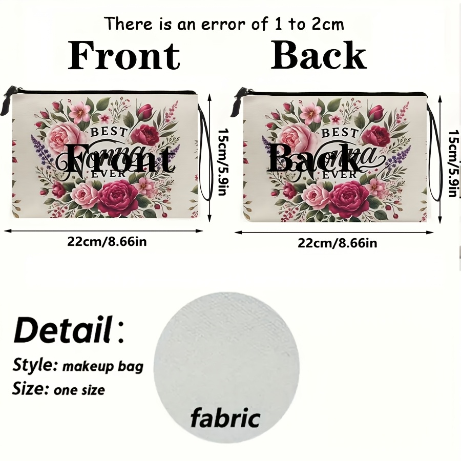 BEST NONNA EVER Makeup Bag Tra - Travel Accessories Best recension och pris