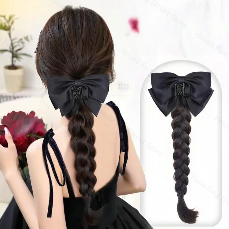 NEW Claw Clip Bow Wig Ponytail - Travel Accessories For Elderly recension och pris