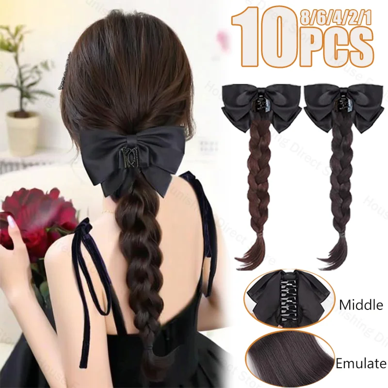 NEW Claw Clip Bow Wig Ponytail - Travel Accessories For Elderly recension och pris