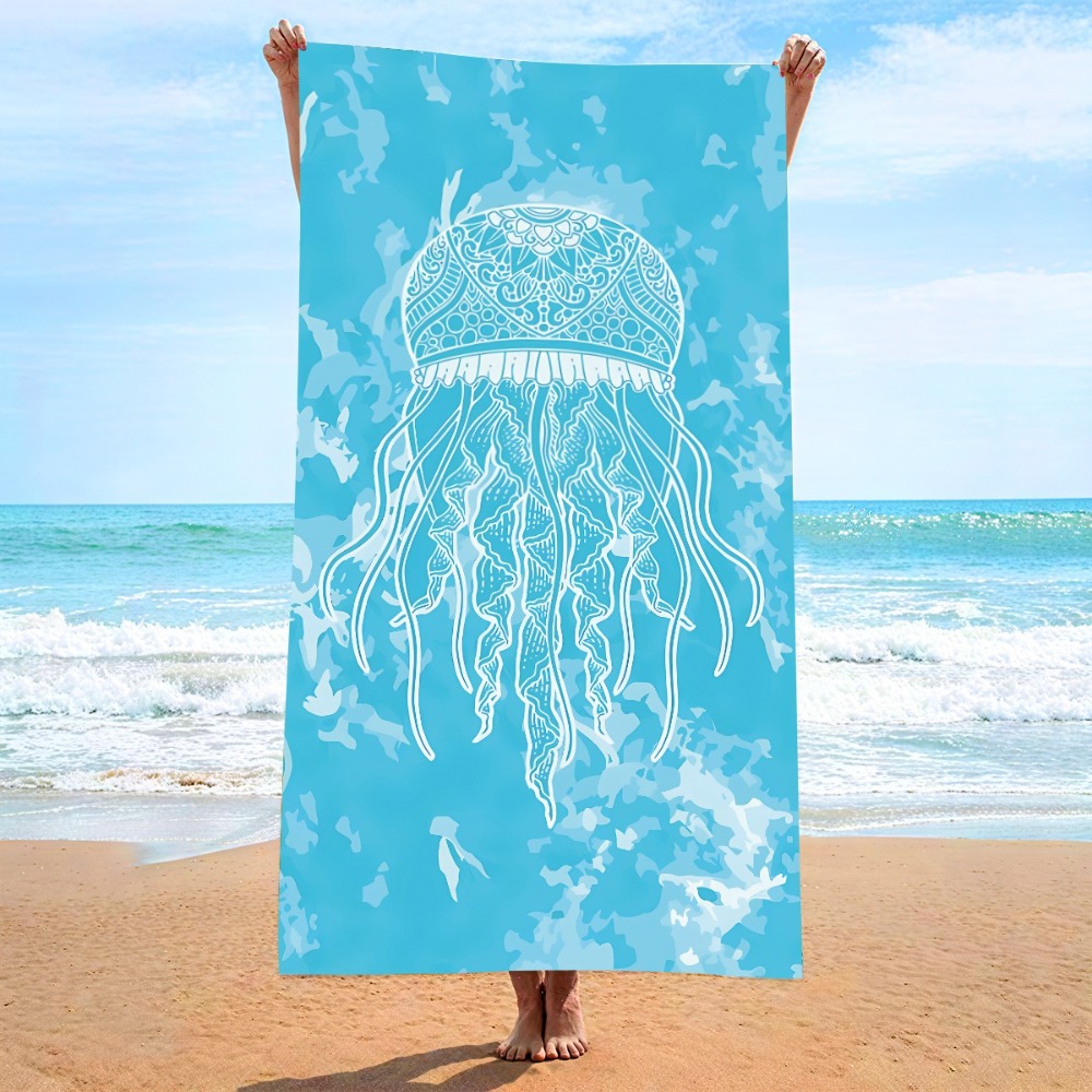 27.5x55inch Blue Ocean Jellyfi - Travel Towel Quick Dry recension och pris