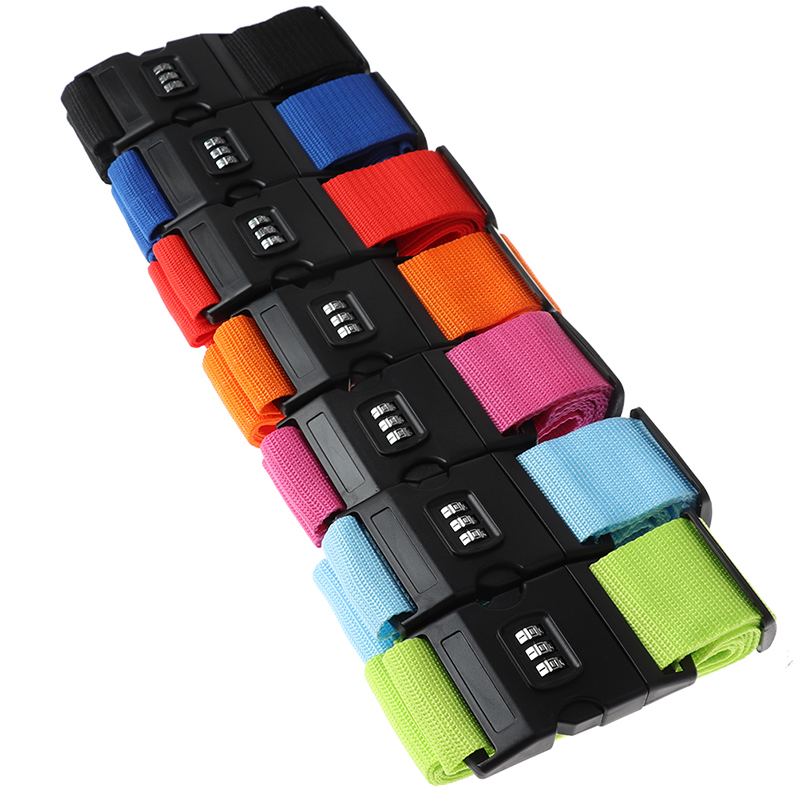 2M Rainbow Password Lock Packi - Luggage Strap Belt recension och pris