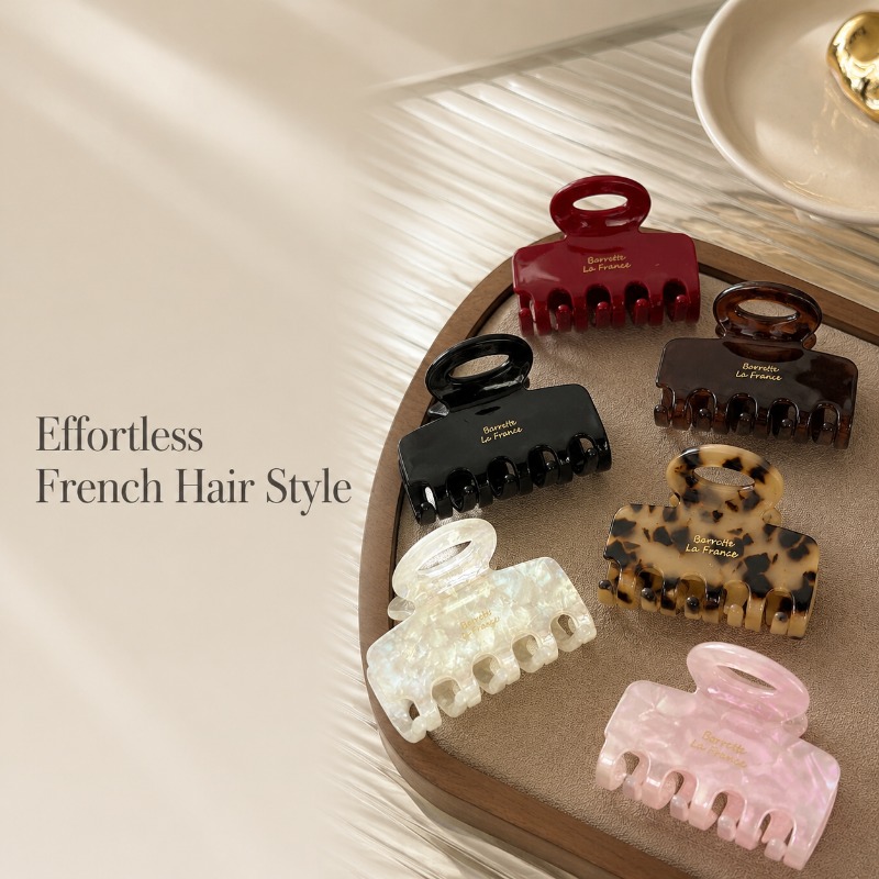 French Medium Hair Claw Clips  - Travel Accessories For Elderly recension och pris