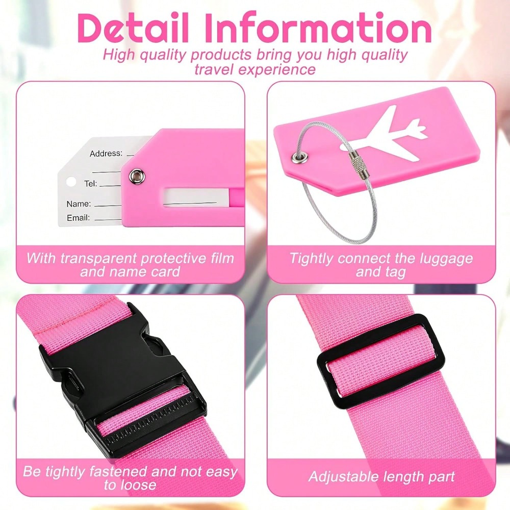 Luggage Strap Set with Luggage - Luggage Strap Belt recension och pris