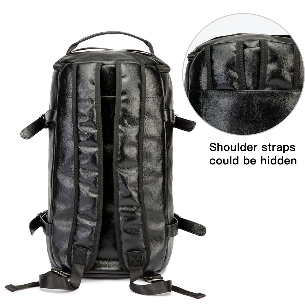 Men Leather Bucket Backpack Mu - Luggage Strap Belt recension och pris