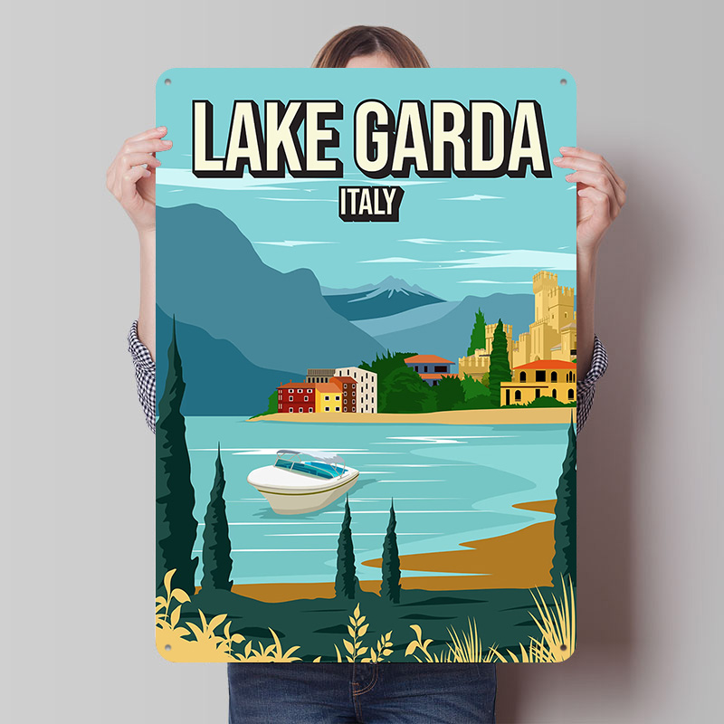 Lake Garda Italy Travel Metal  - Travel Accessories Italy recension och pris
