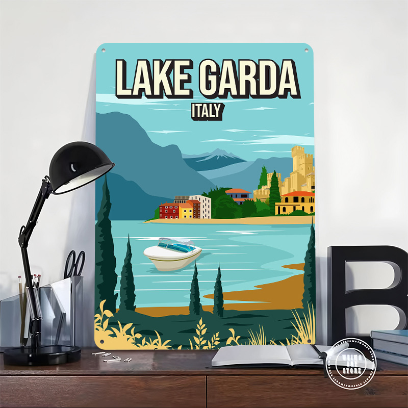 Lake Garda Italy Travel Metal  - Travel Accessories Italy recension och pris