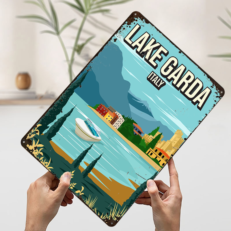 Lake Garda Italy Travel Metal  - Travel Accessories Italy recension och pris