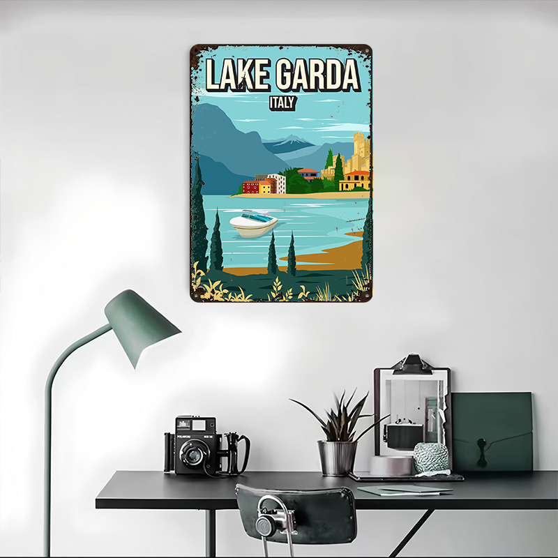 Lake Garda Italy Travel Metal  - Travel Accessories Italy recension och pris