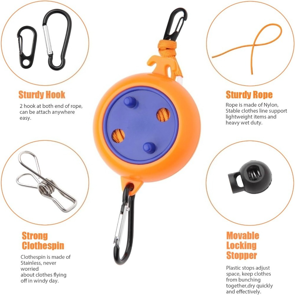 10M Retractable Clothesline Ou - Travel Accessories And Gadgets recension och pris