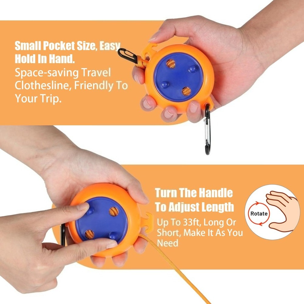 10M Retractable Clothesline Ou - Travel Accessories And Gadgets recension och pris