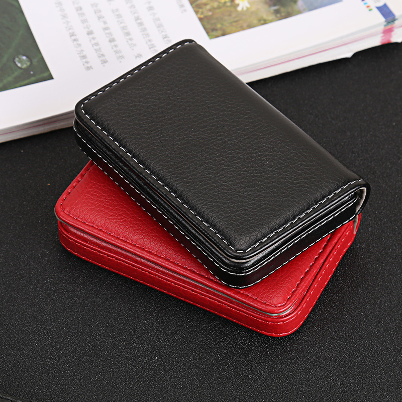 1pc PU Leather Business Card H - Travel Wallet Slim recension och pris