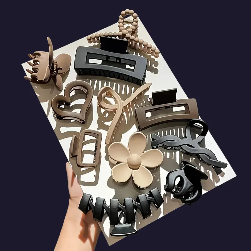 11Pcs Assorted Hair Claw Clips - Travel Accessories For Elderly recension och pris