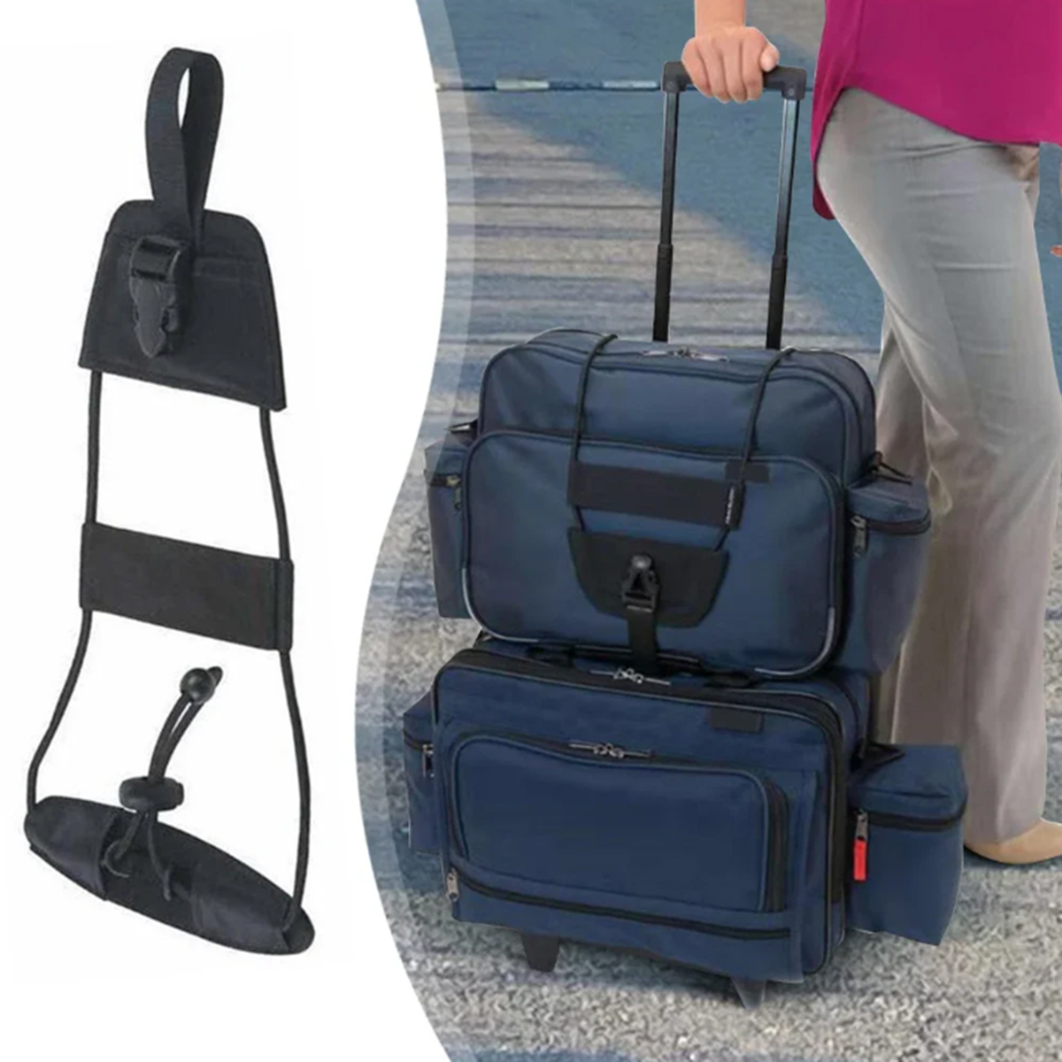 Travel Luggage Connecting Stra - Luggage Strap Belt recension och pris