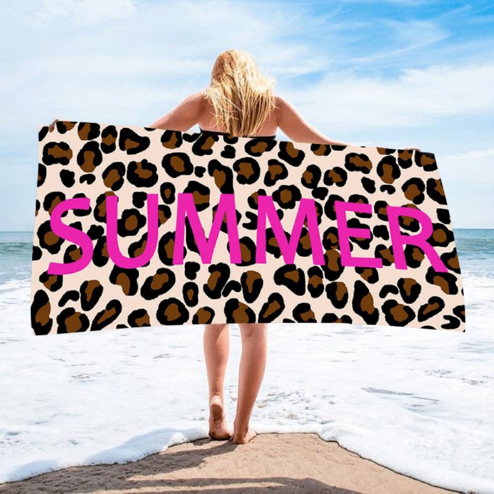 Leopard Print Bath Towel 70x14 - Travel Towel Quick Dry recension och pris