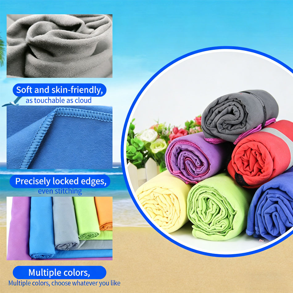 1PC Microfiber Beach Towel Qui - Travel Towel Quick Dry recension och pris