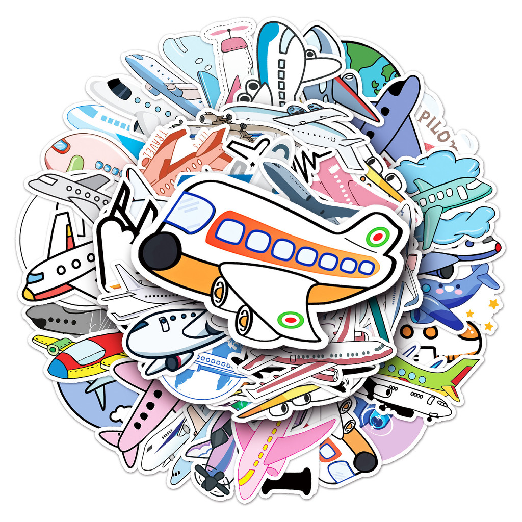 50 Charming Airplane Decals -  - Travel Accessories And Gadgets recension och pris