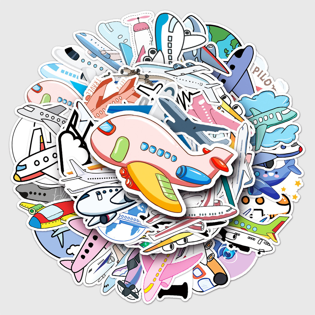 50 Charming Airplane Decals -  - Travel Accessories And Gadgets recension och pris