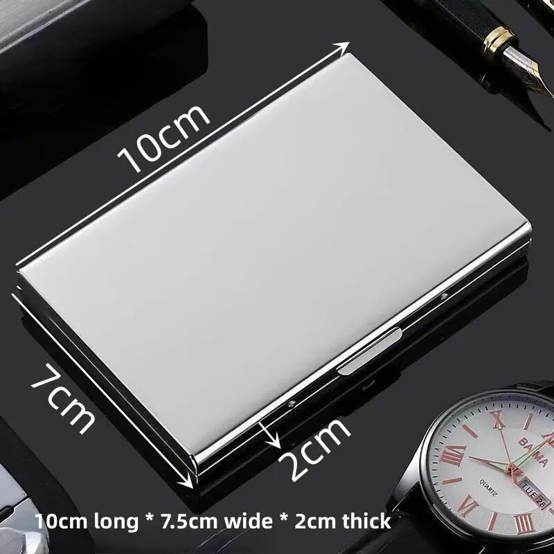 10 Slots Stainless Credit Card - Travel Wallet Slim recension och pris