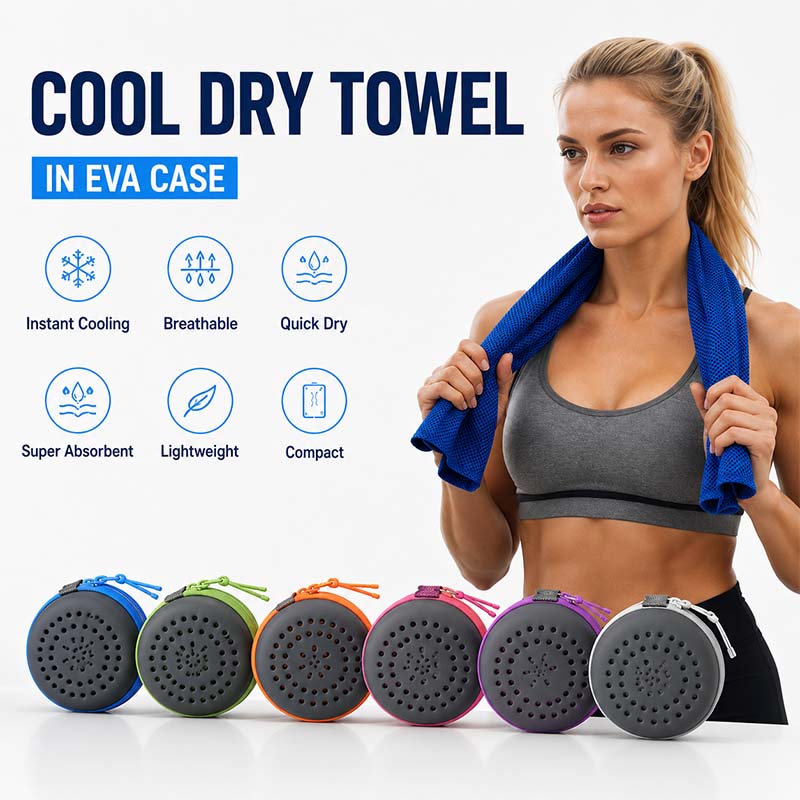 Portable Cooling Sports Towel  - Travel Towel Quick Dry recension och pris