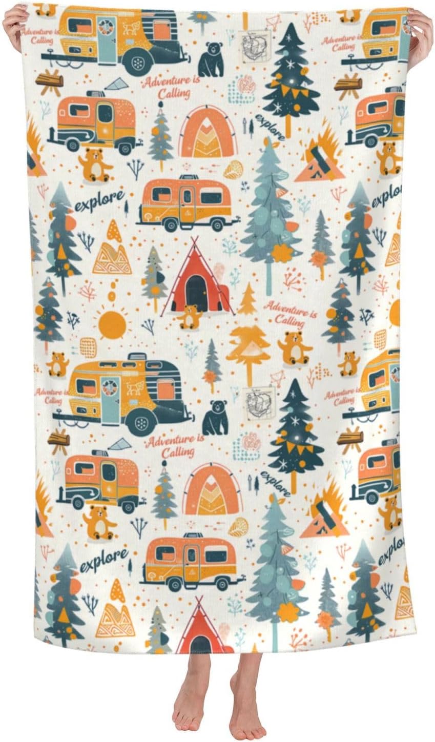 Camping Adventure Beach Towel  - Travel Towel Quick Dry recension och pris