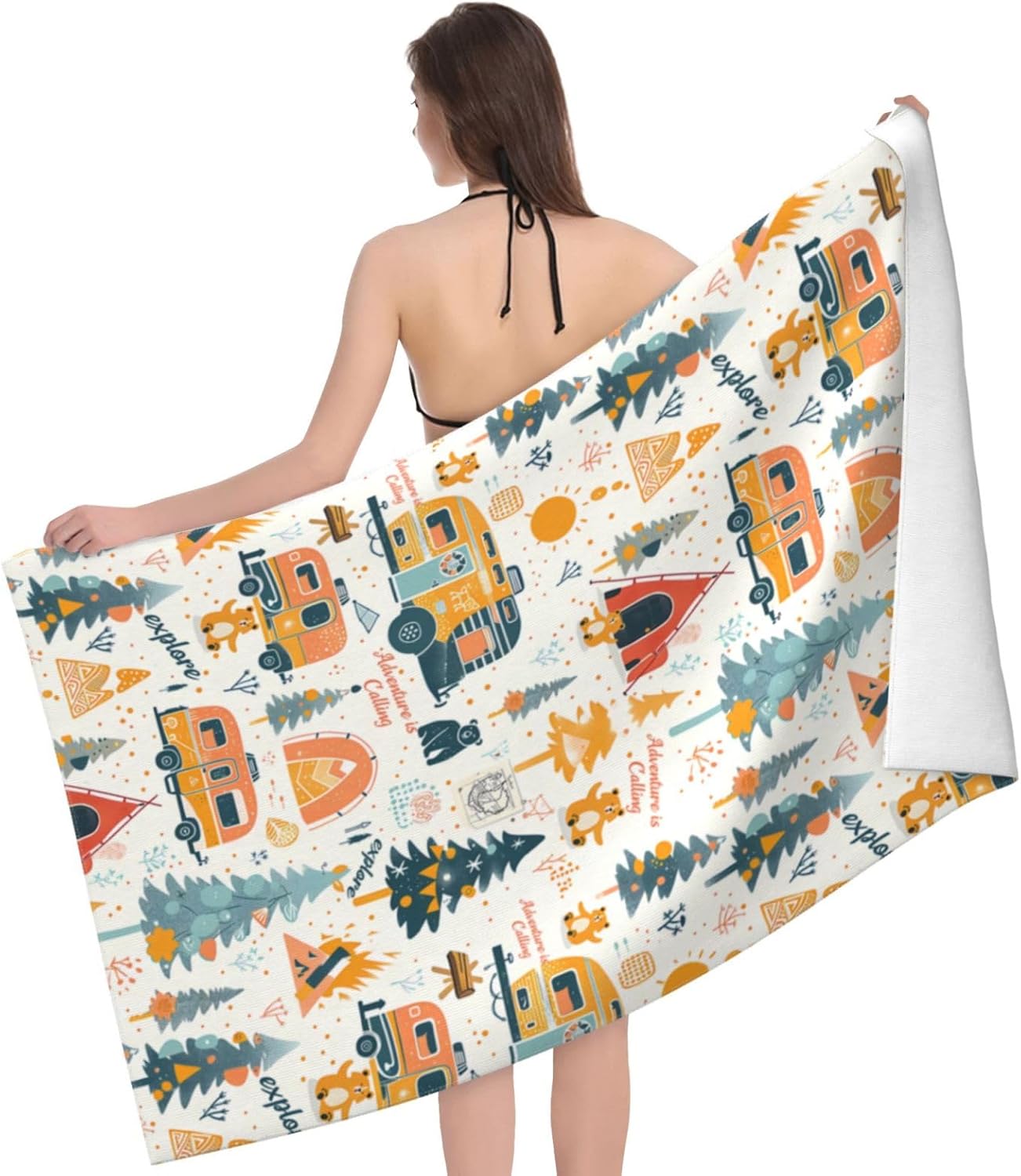 Camping Adventure Beach Towel  - Travel Towel Quick Dry recension och pris
