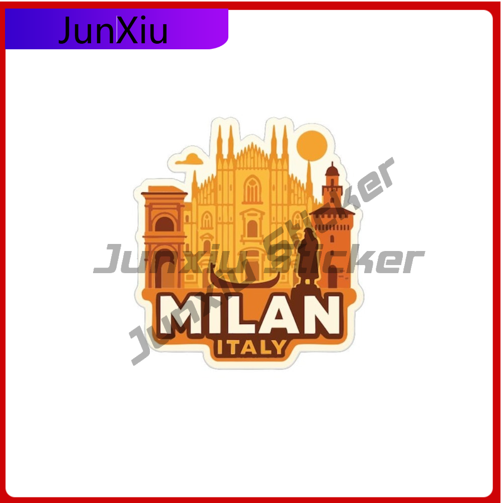 Milan Italy Travel Sticker Vin - Travel Accessories Italy recension och pris